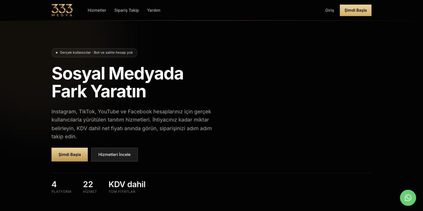 Medya 333 web sitesi ekran görüntüsü