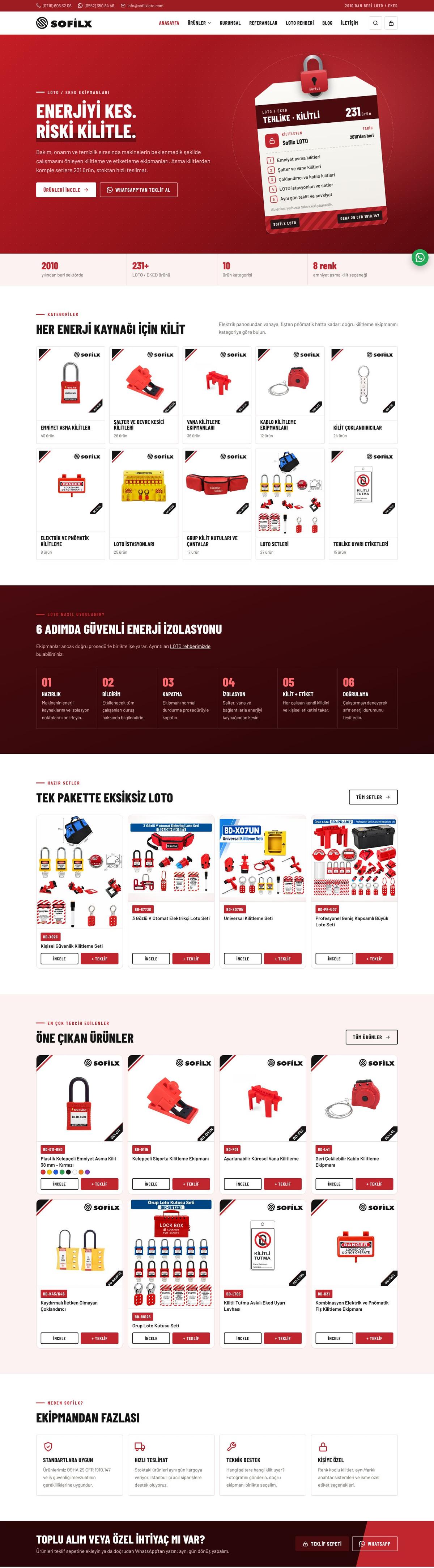 Sofilx LOTO — web sitesinin tamamı